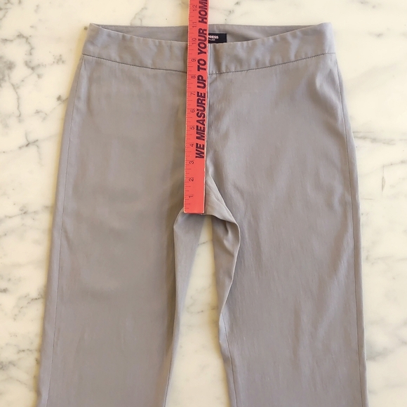 NWOT. Vintage Express Stylist High-Waist Bottom Side Zip Straight Leg Dress Pant - Picture 3 of 6